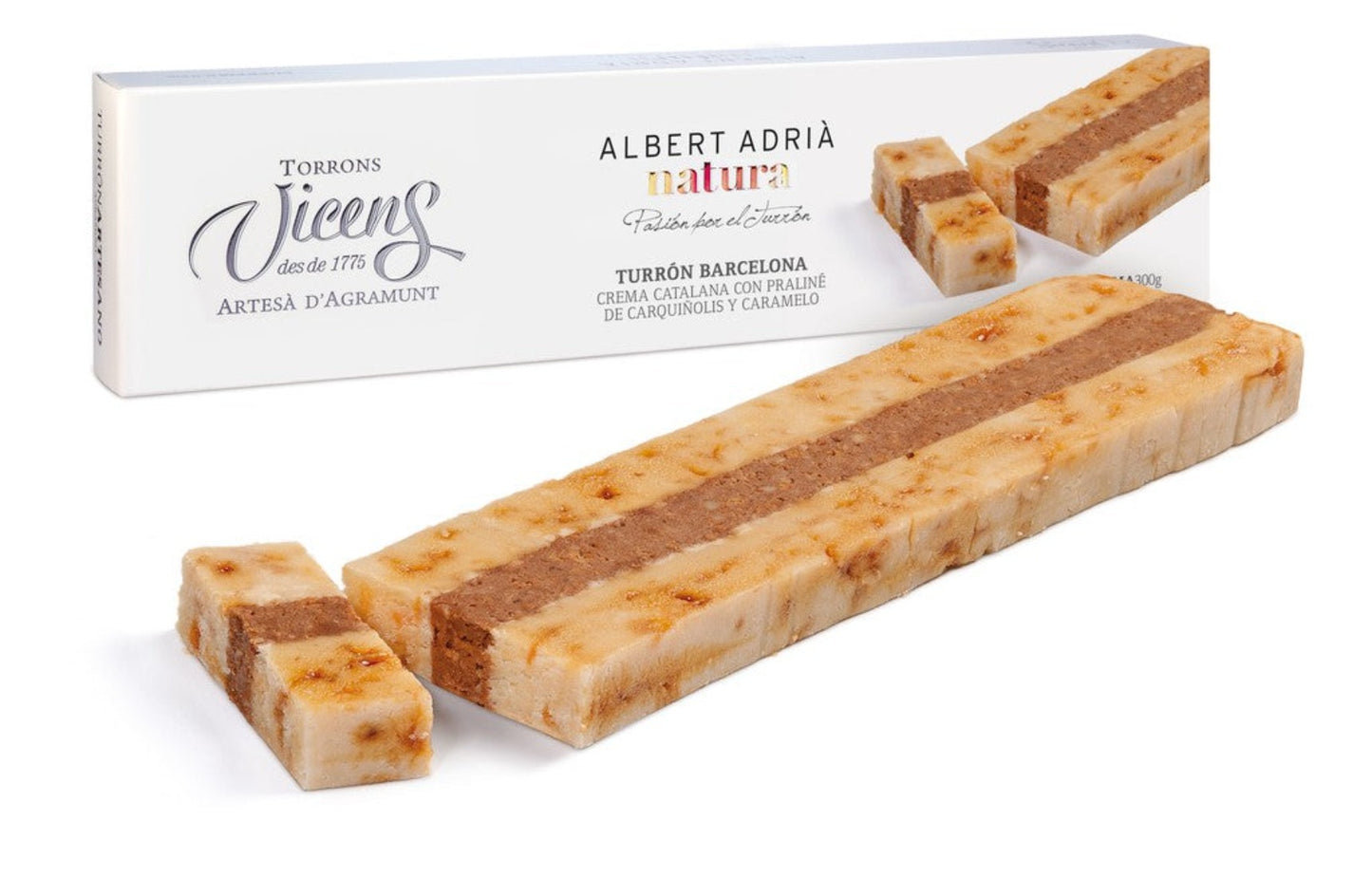 Vicens Albert Adria Natura Turron De Barcelona Spanish Barcelona Nougat 300g (Best Before 01-04-2026)