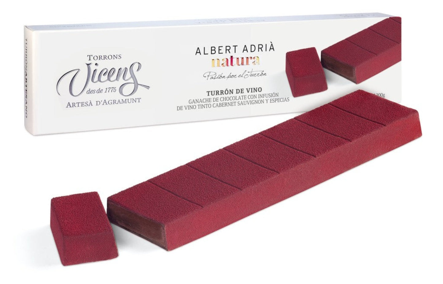 Vicens Albert Adria Natura Turron Spanish Red Wine Nougat 300G