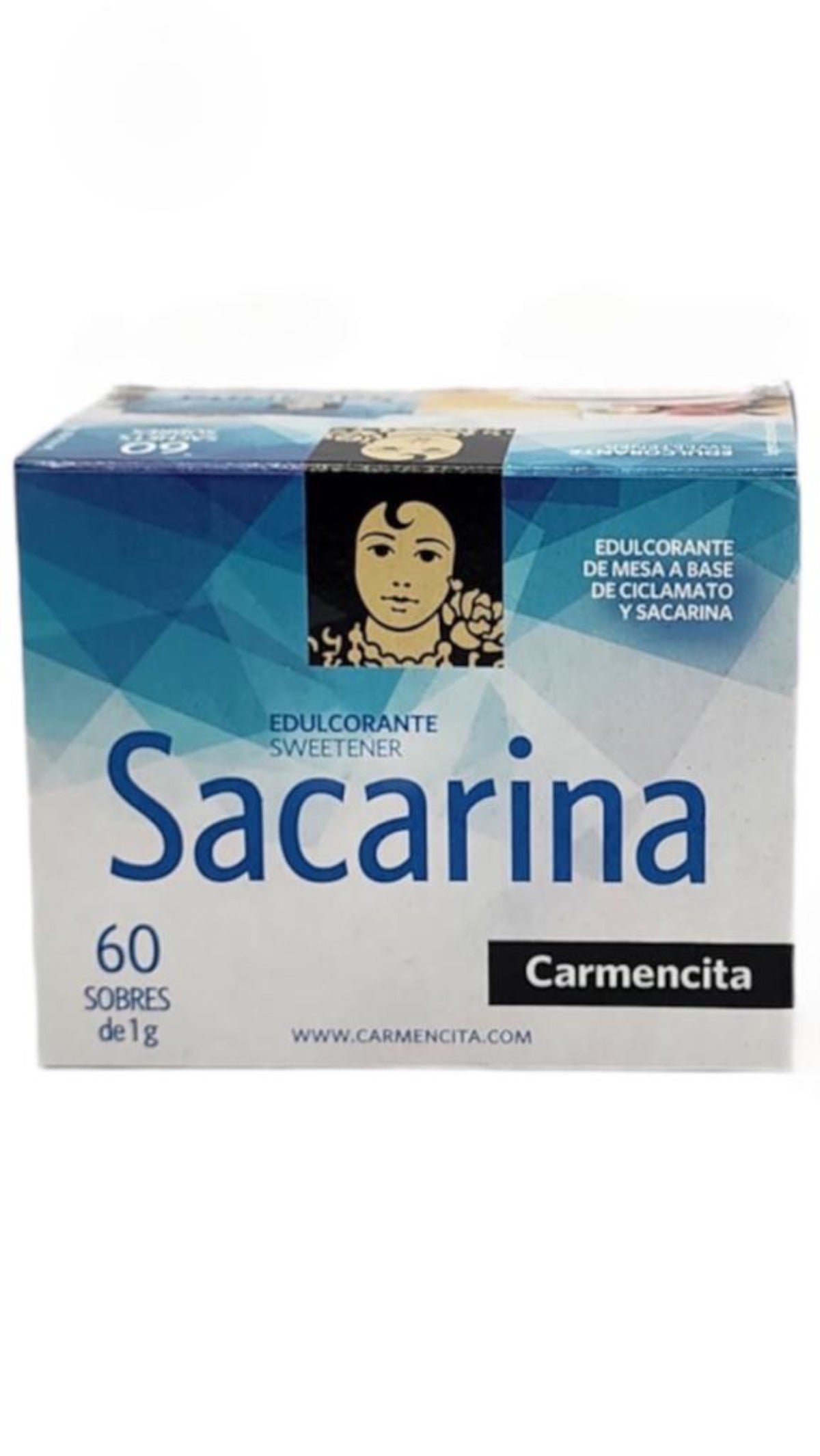 Carmencita Saccharin Sweetener 60x1g Satchets