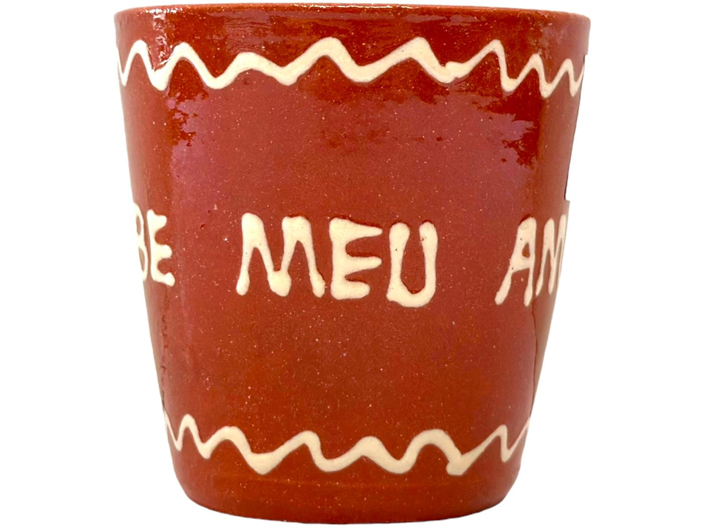 Edgar Picas  Copo Direito Bebe Meu Amigo Portuguese Terracotta Mug 8.5cm x 9cm