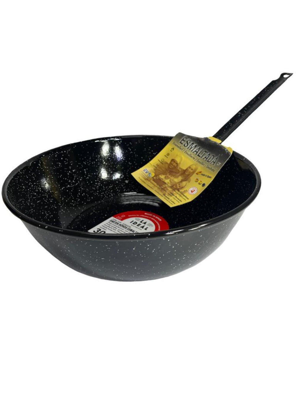 Garcima Sarten Honda Esmaltada Mango Spanish Deep Enamelled Pan 30cm