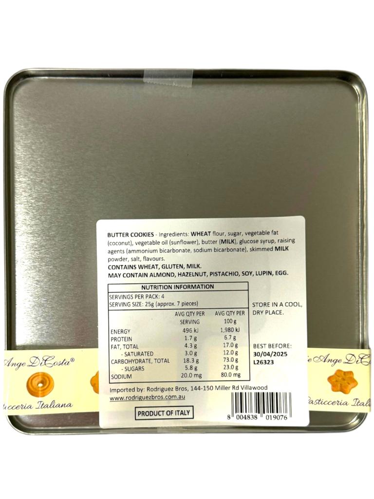 Marie Ange di Costa Flower Fairy Italian Butter Cookies—La Principessa in Gold 100g