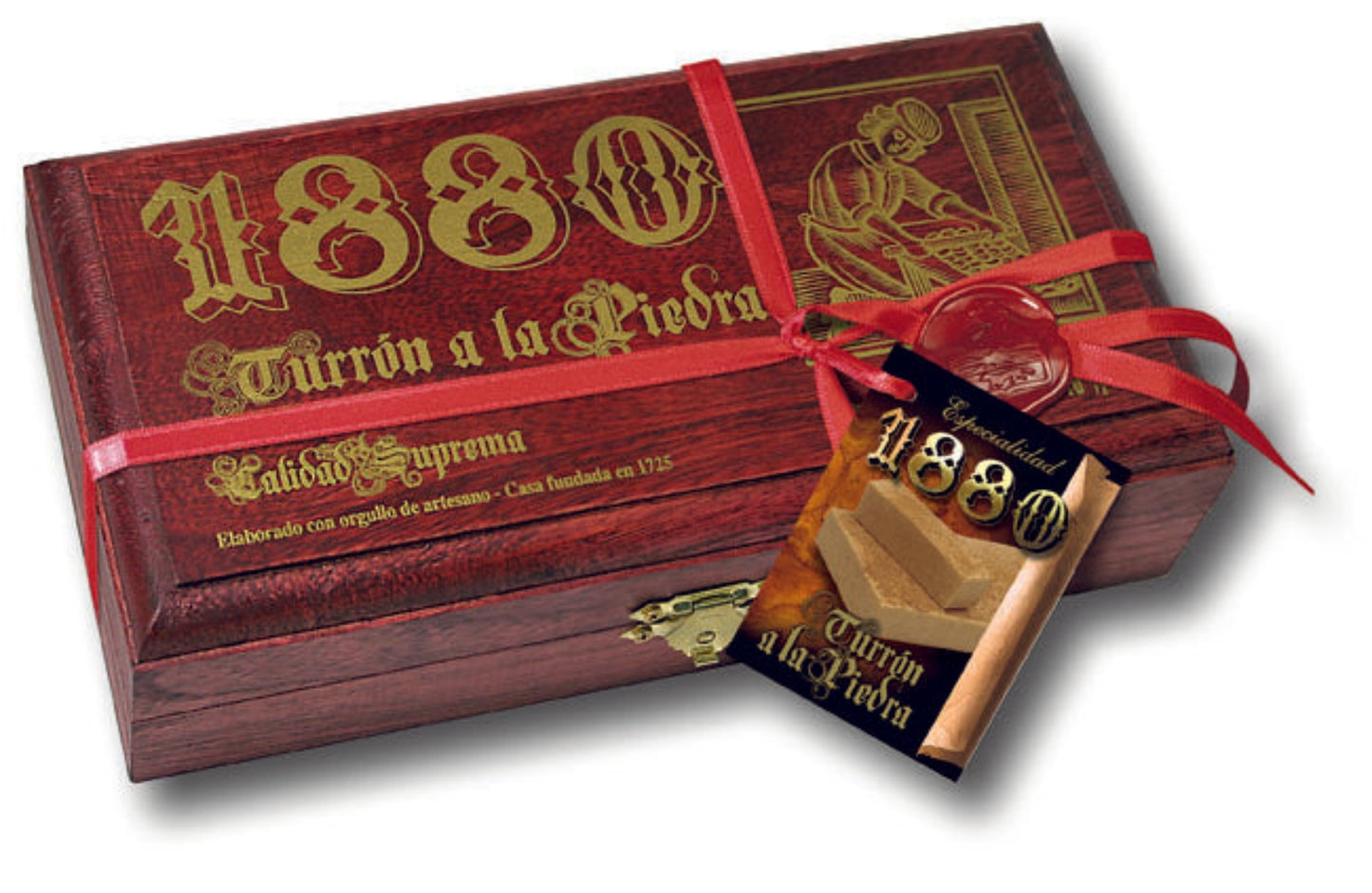 1880 Turron de Crema a la Piedra Spanish Soft Nougat Almond & Cinnamon 300g