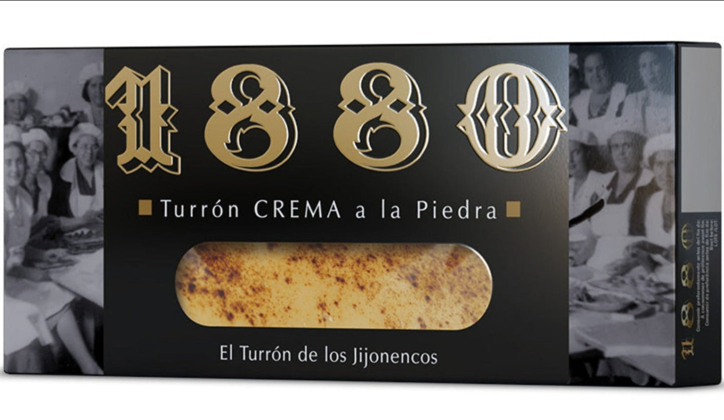 1880 Turron de Crema a la Piedra Spanish Soft Nougat Almond & Cinnamon 200g