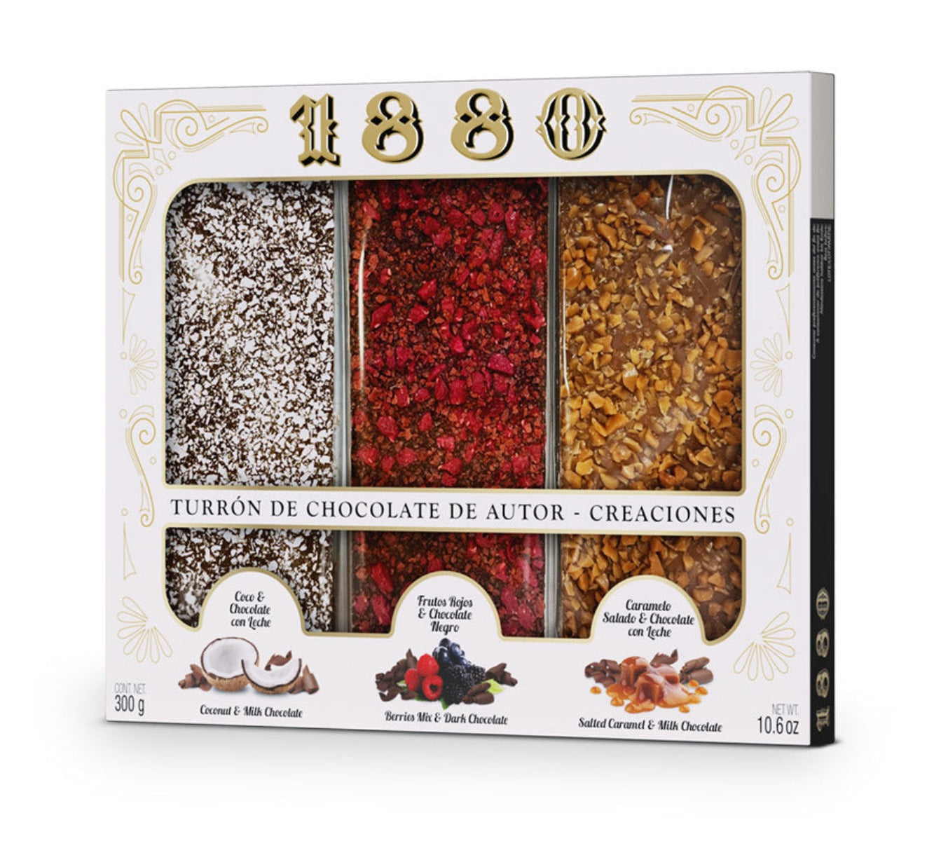 1880 Turron de Chocolate de Autor Creaciones Chocolate Nougat Creations 300g