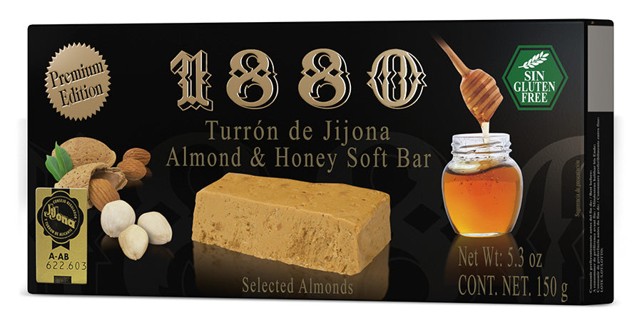 1880 Turron de Jijona Almond & Honey Soft Nougat Premium Edition 150g