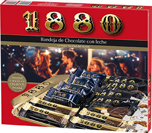 1880 Bandeja de Chocolate Con Leche Spanish Milk Chocolate Assortment 265g Best Before End of November 2024