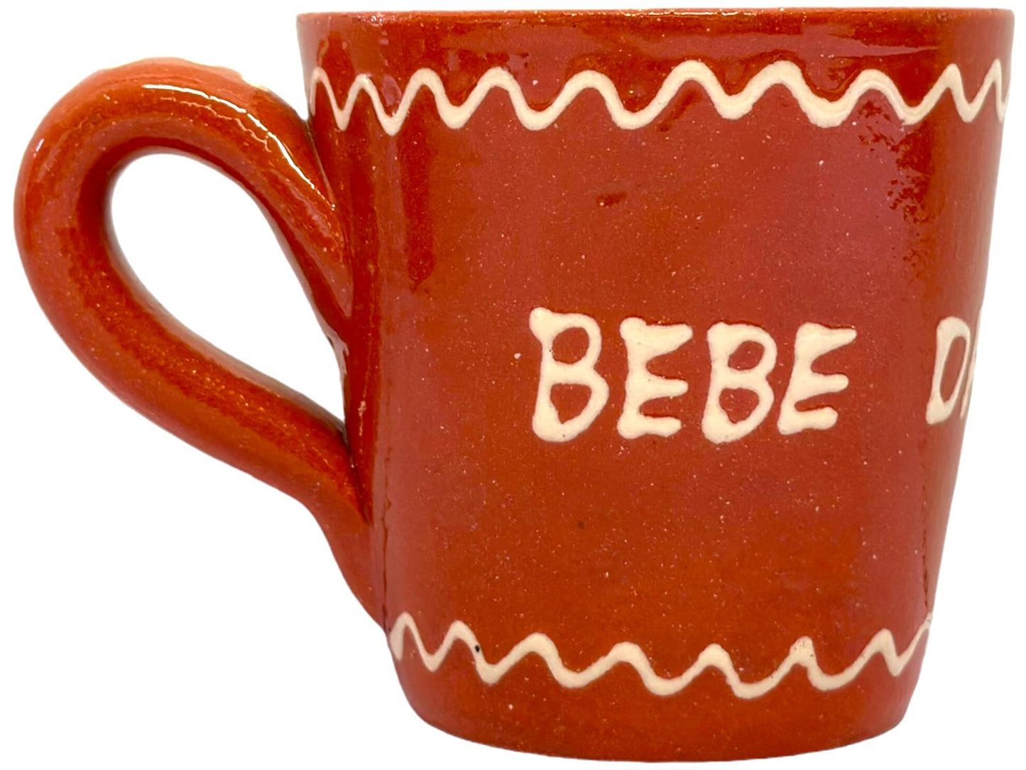 Edgar Picas Copo Direito Bebe Daqui Amiga Portuguese Terracotta Mug 8.5cm x 9cm
