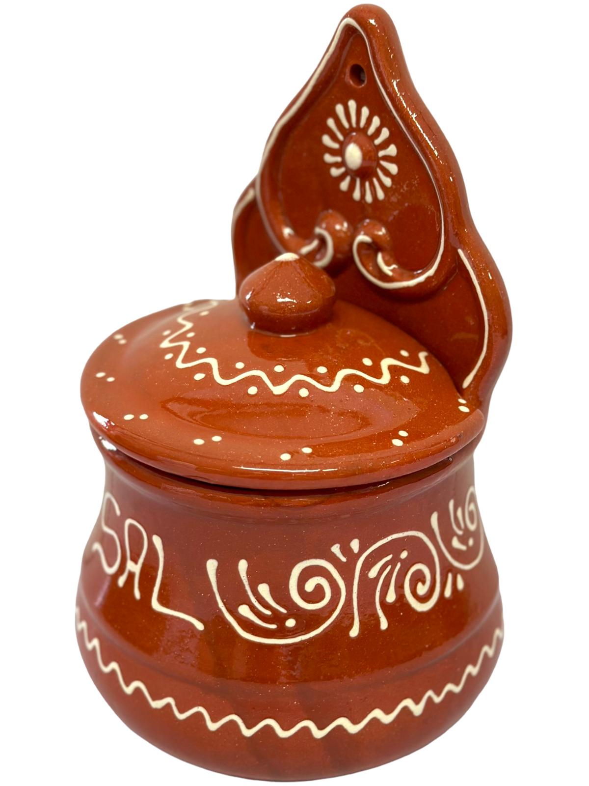 Edgar Picas Saldeiro Regional Portuguese Terracotta Salt Dish 22cm x 13cm