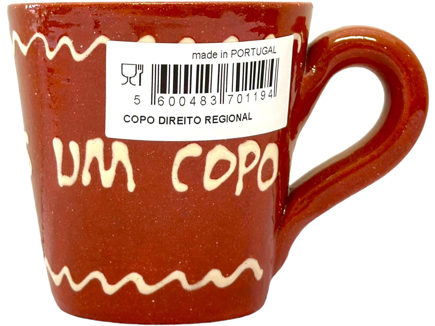 Edgar Picas Copo Direito Bebe Mais Um Copo Portuguese Terracotta Mug 8.5cm x 9cm