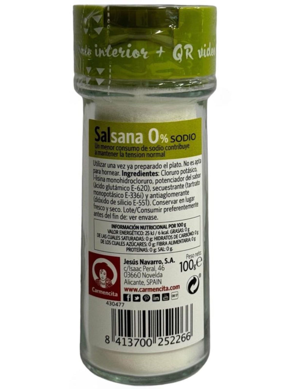 Carmencita Salsana 0% Sodium Salt 100g