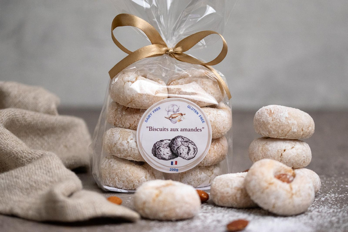 Amaretti Biscuits Hand Made Almond Biscuits (Best Before 02-05-2026)