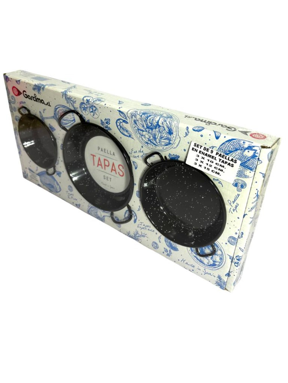 Garcima Spanish Enamel Paella Tapas Set - Set Of 9