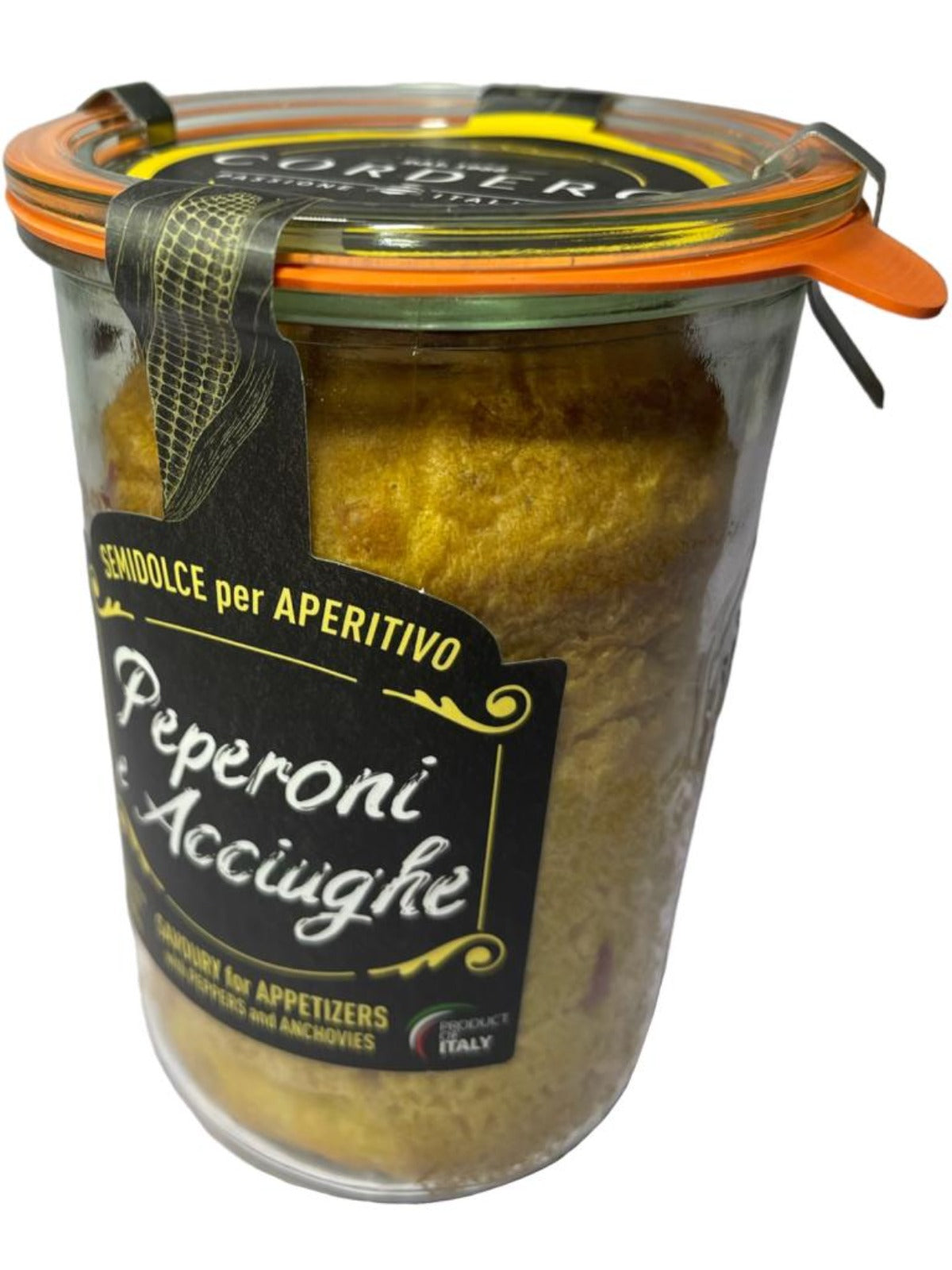 Cordero Panettone Peperoni Acciughe Savoury Italian Cake with Capsicum and Anchovies 200g