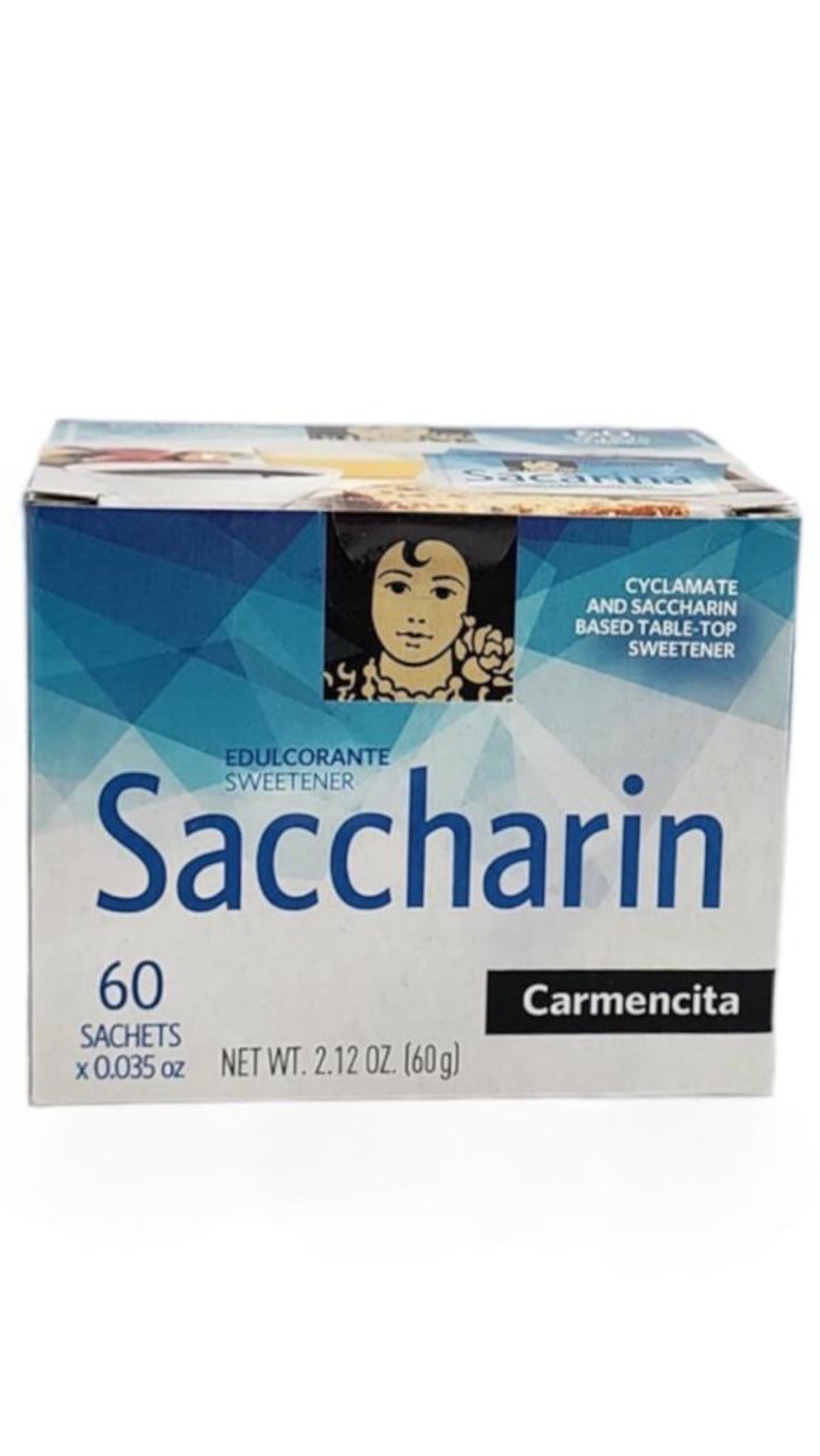 Carmencita Saccharin Sweetener 60x1g Satchets
