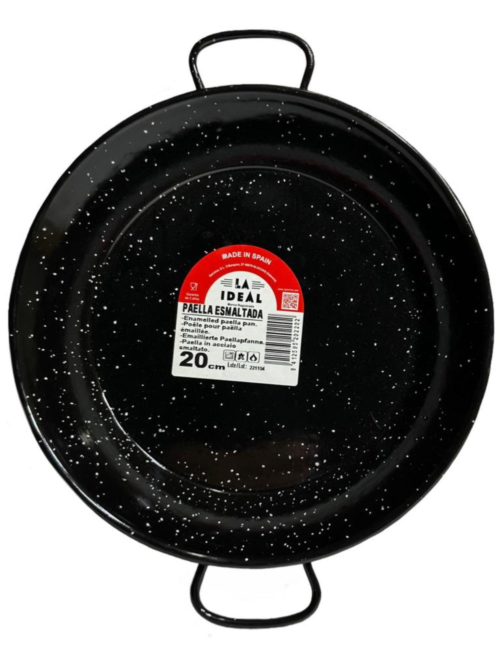 Garcima Paella Esmaltada Spanish Enamelled Paella Pan 20cm