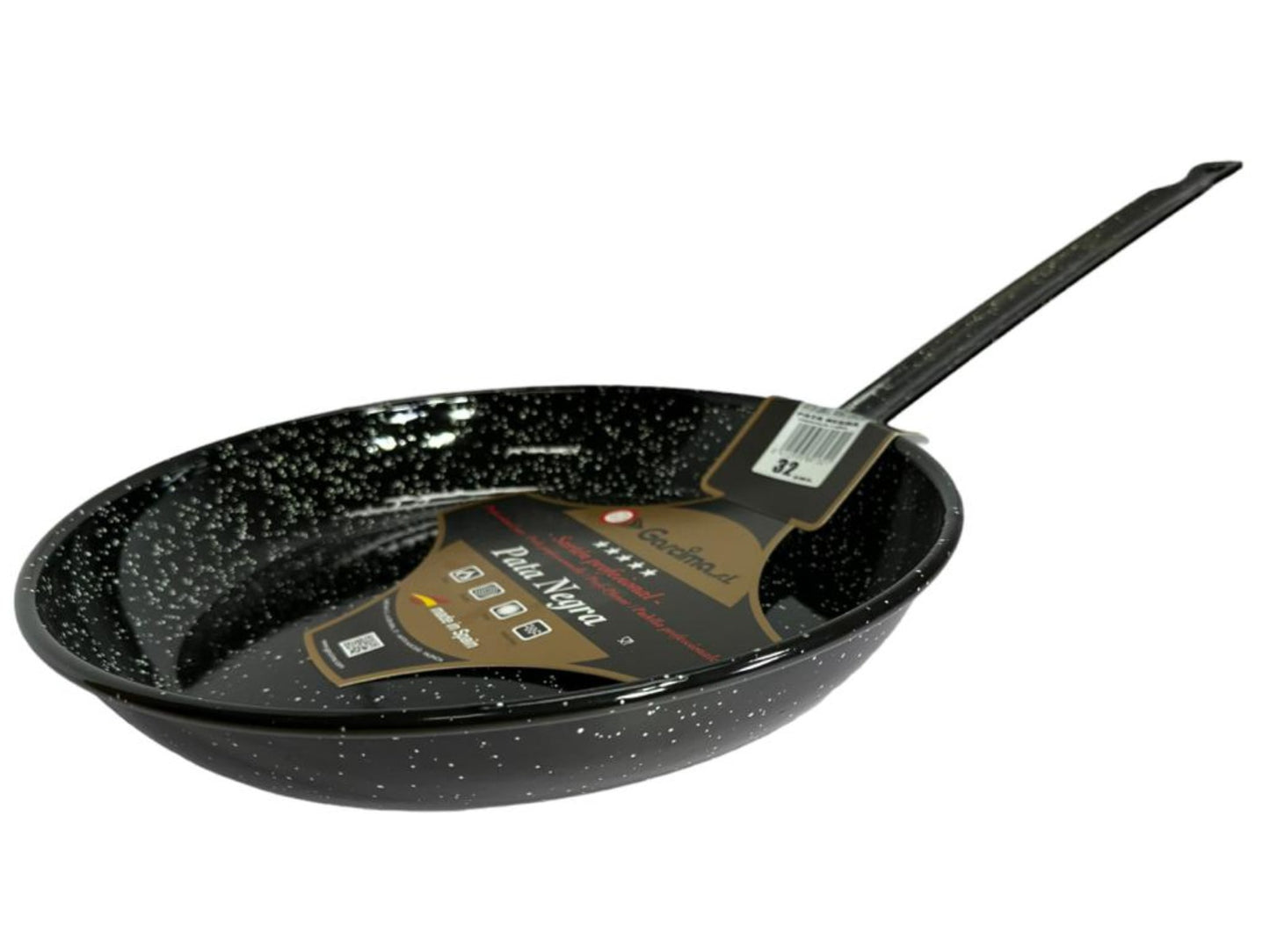 Garcima Pata Negra Sarten Llana Mango Esmaltada Enamel Spanish Pan 32cm