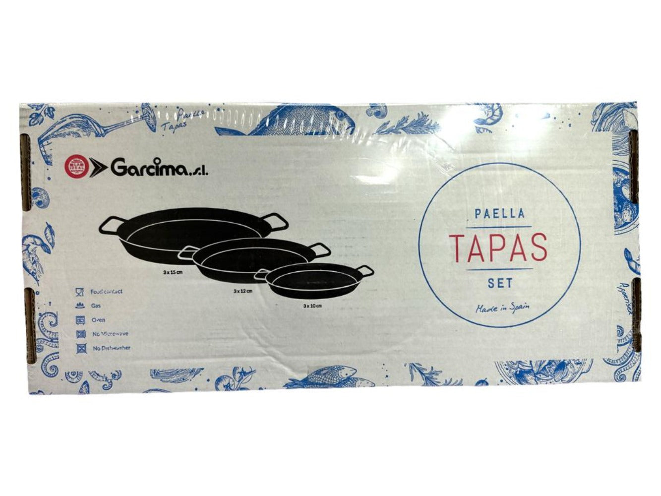Garcima Spanish Enamel Paella Tapas Set - Set Of 9