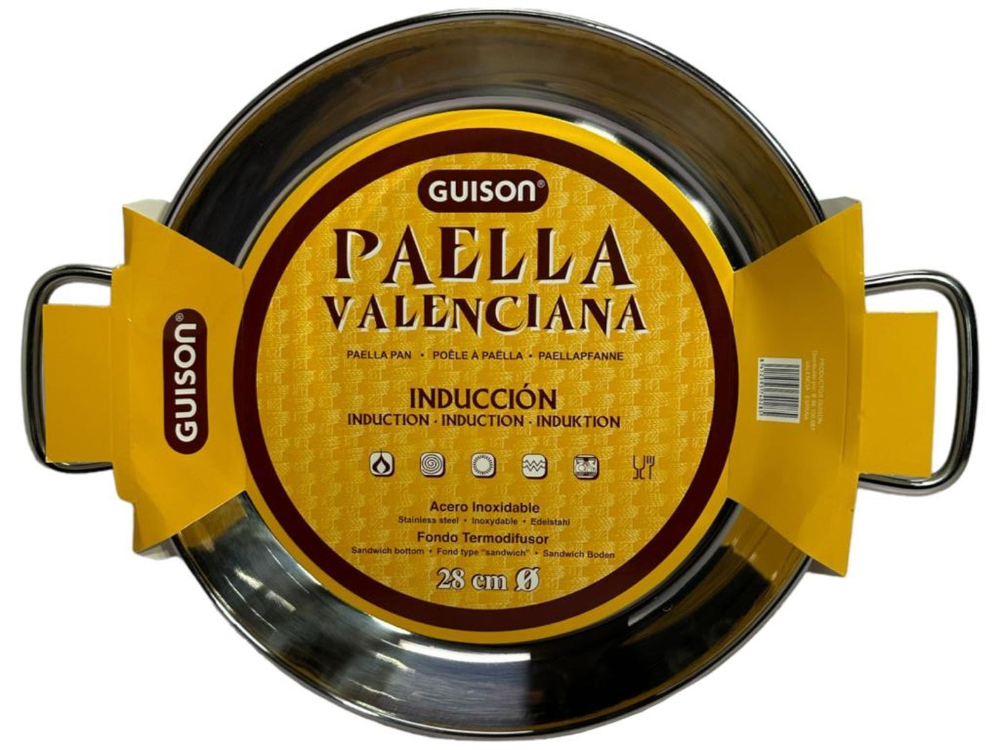 Garcima Guison Paella Valenciana Induccion Spanish Paella Pan 28cm