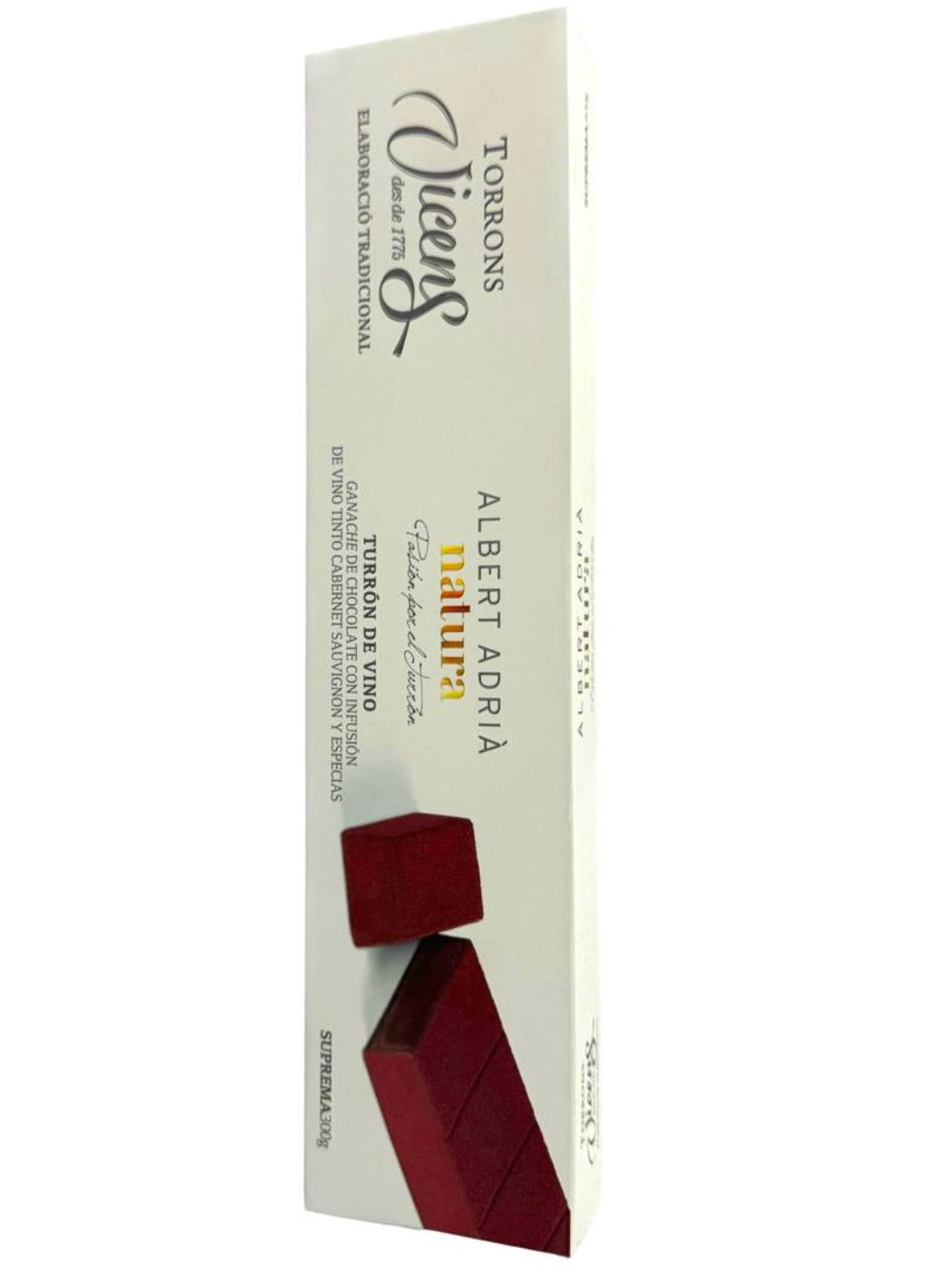 Vicens Albert Adria Natura Turron De Vino Spanish Red Wine Flavoured Nougat 300G