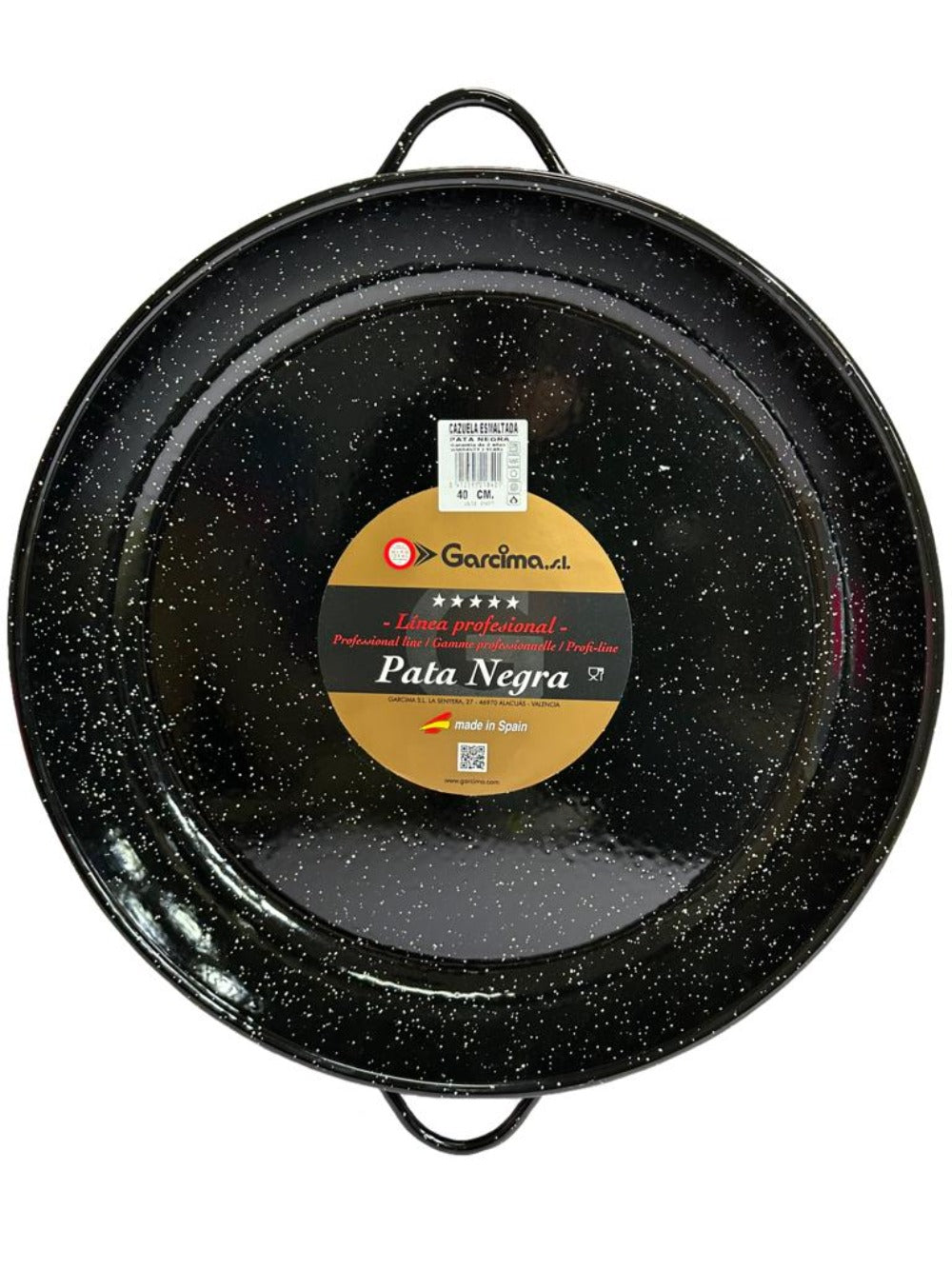 Garcima Pata Negra Cazuela Esmaltada Spanish Enamelled Casserole Dish 40cm