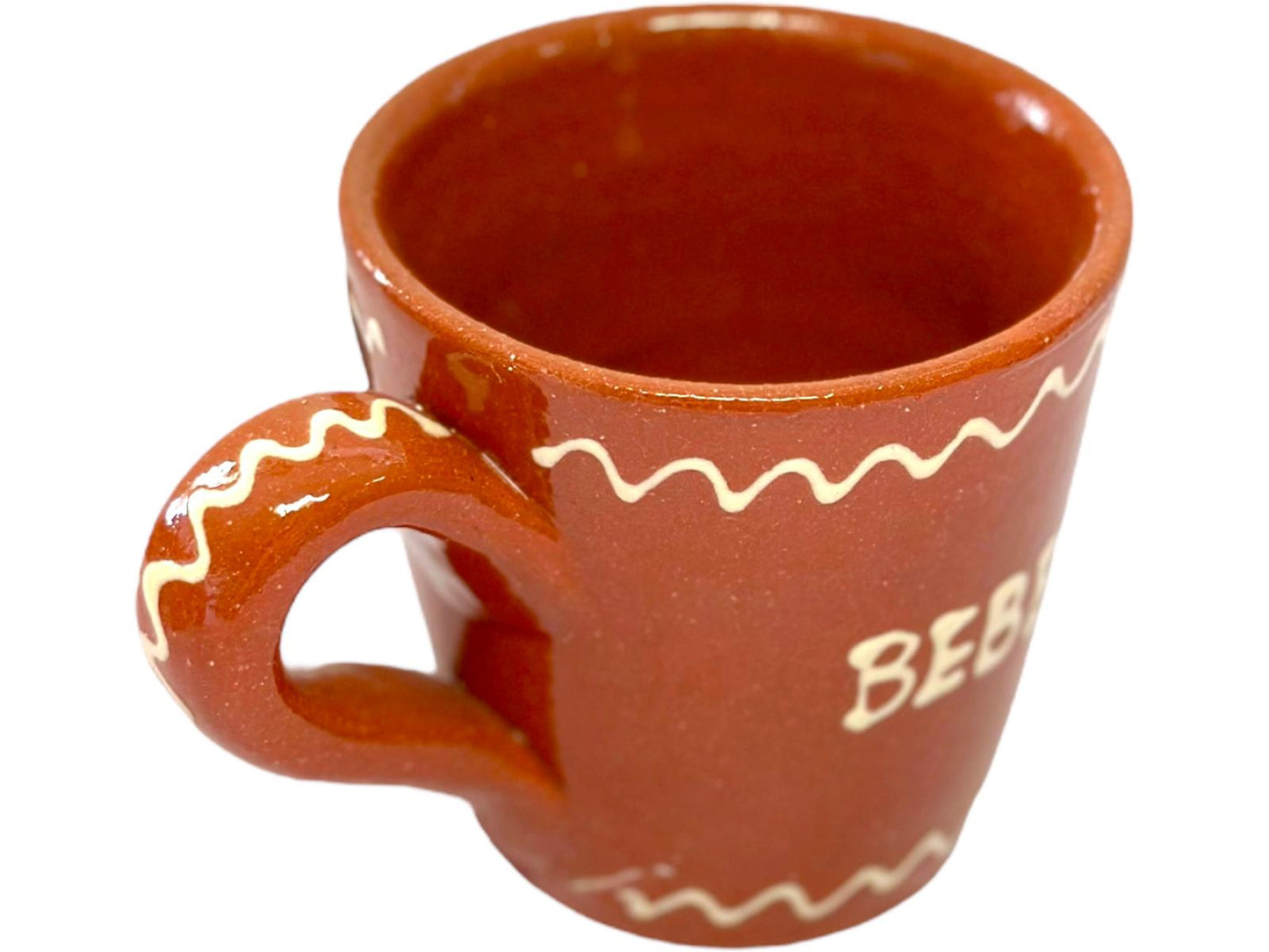 Edgar Picas Copo Direito Bebe Ate Cair Portuguese Terracotta Mug 8.5cm x 9cm