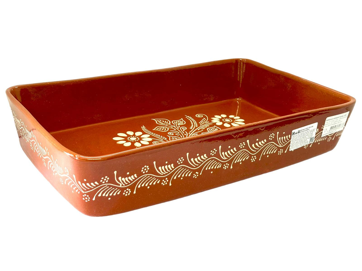 Edgar Picas Assadeira Regional 6 Portuguese Terracotta Baking Dish 56cm x 33cm x 10.5cm