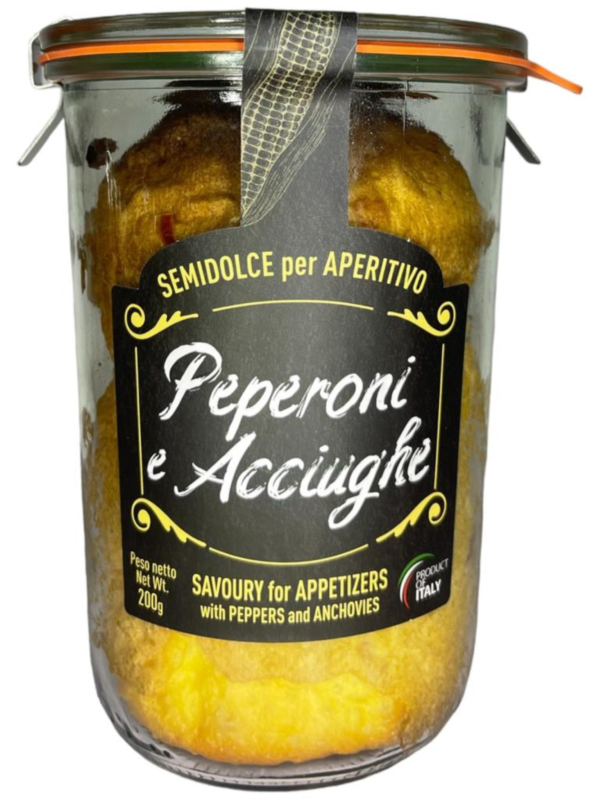 Cordero Panettone Peperoni Acciughe Savoury Italian Cake with Capsicum and Anchovies 200g
