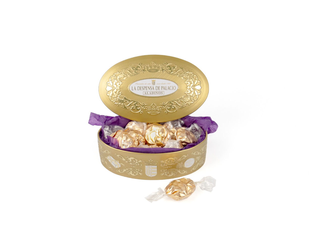 La Despensa de Palacio Spanish Chocolate Biscuits Aladinos in Decorative Tin 170g