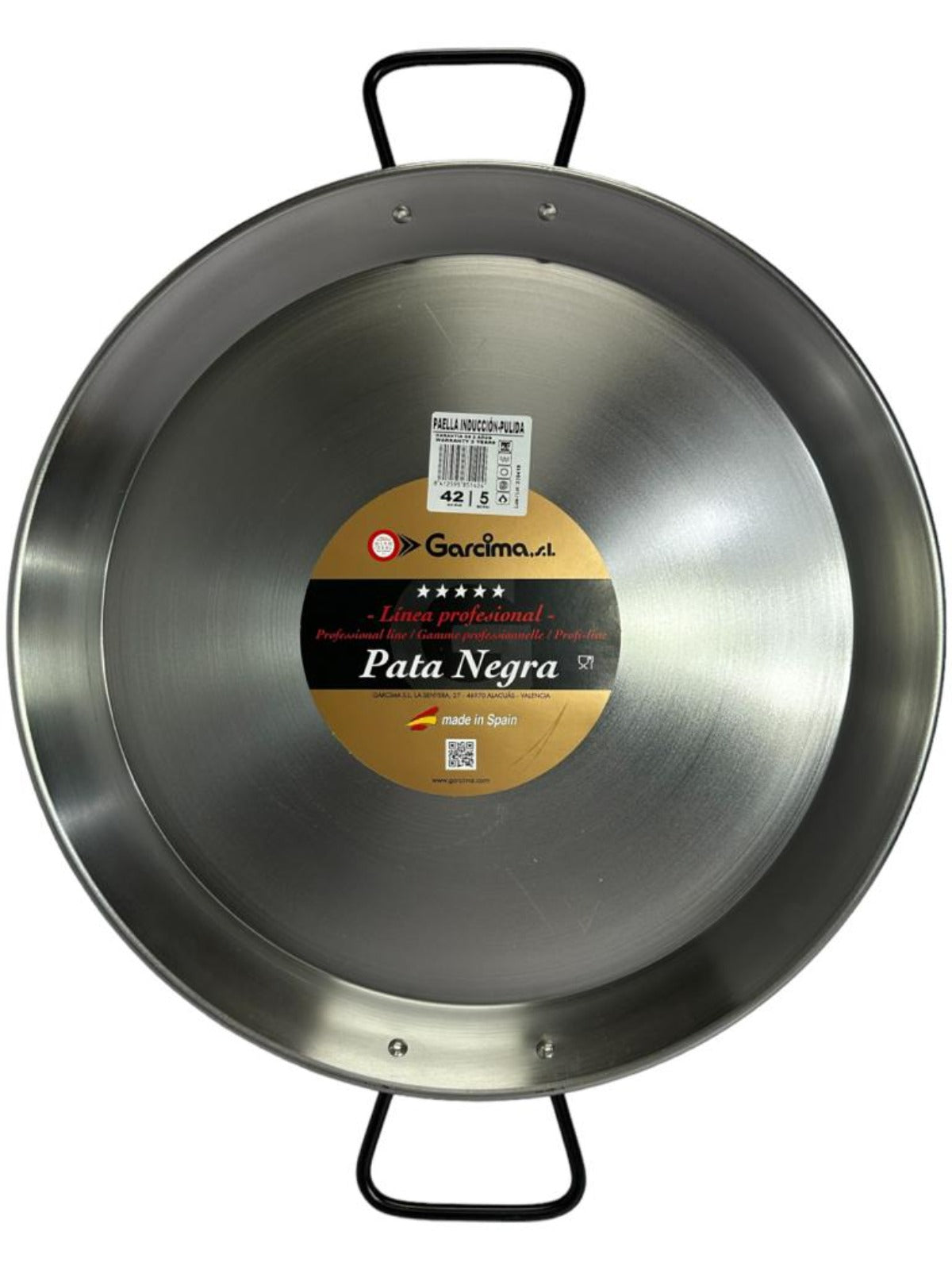 Garcima Pata Negra Paella Induccion Pulida 42cm