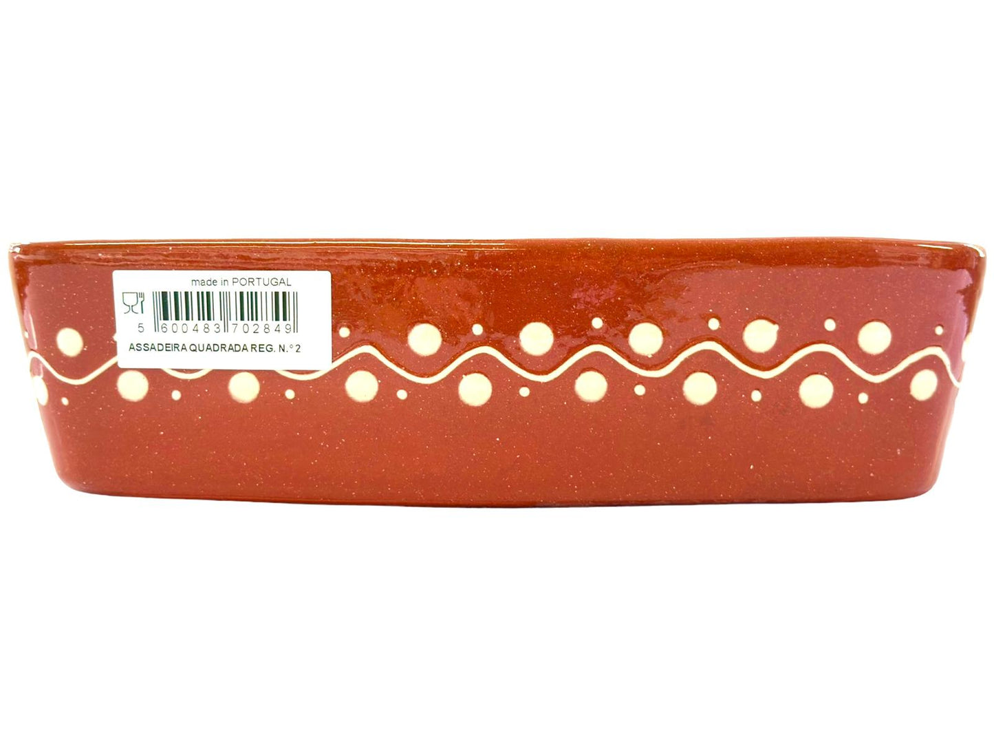 Edgar Picas Assadeira Quadrada Regional 2 Portuguese Terracotta Square Baking Dish 26cm x 25cm x 7.5cm