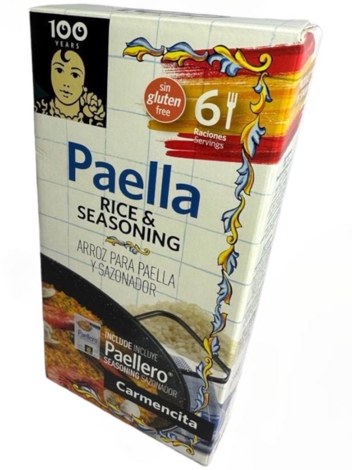 Carmencita Spanish Paella Rice And Seasoning 604g - 2 Pack 1.2kg total