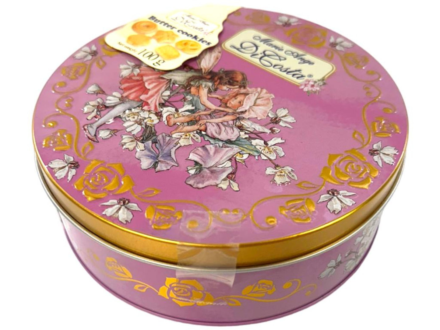 Marie Ange di Costa Flower Fairy Italian Butter Cookies—Il Girotondo in Pink 100g