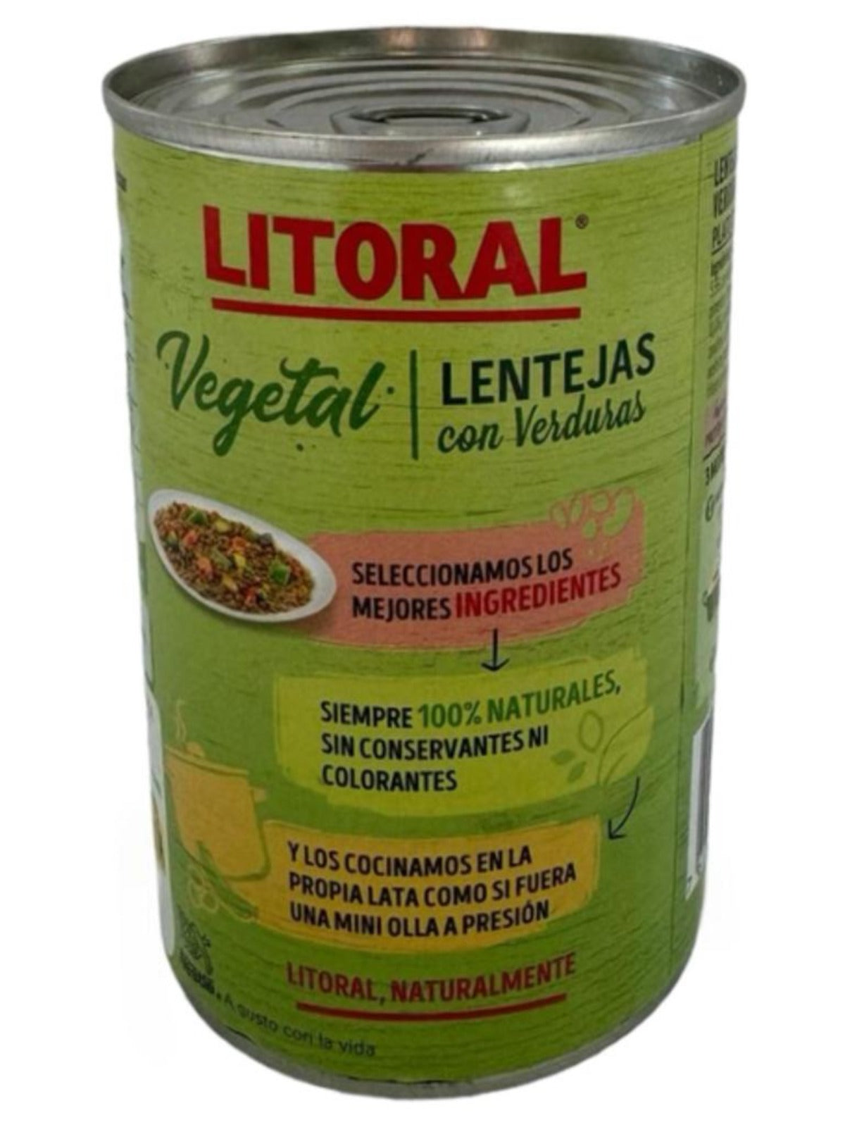 Litoral Vegetal Lentejas con Verduras Lentils with Vegetables 420g - 6 Pack Total 2520g