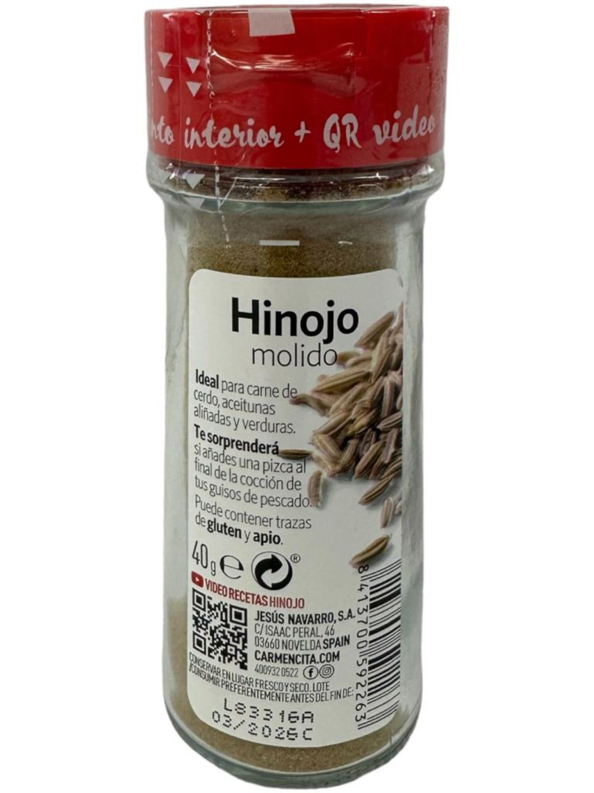 Carmencita Ground Fennel 40g (Best Before 01-03-2026)