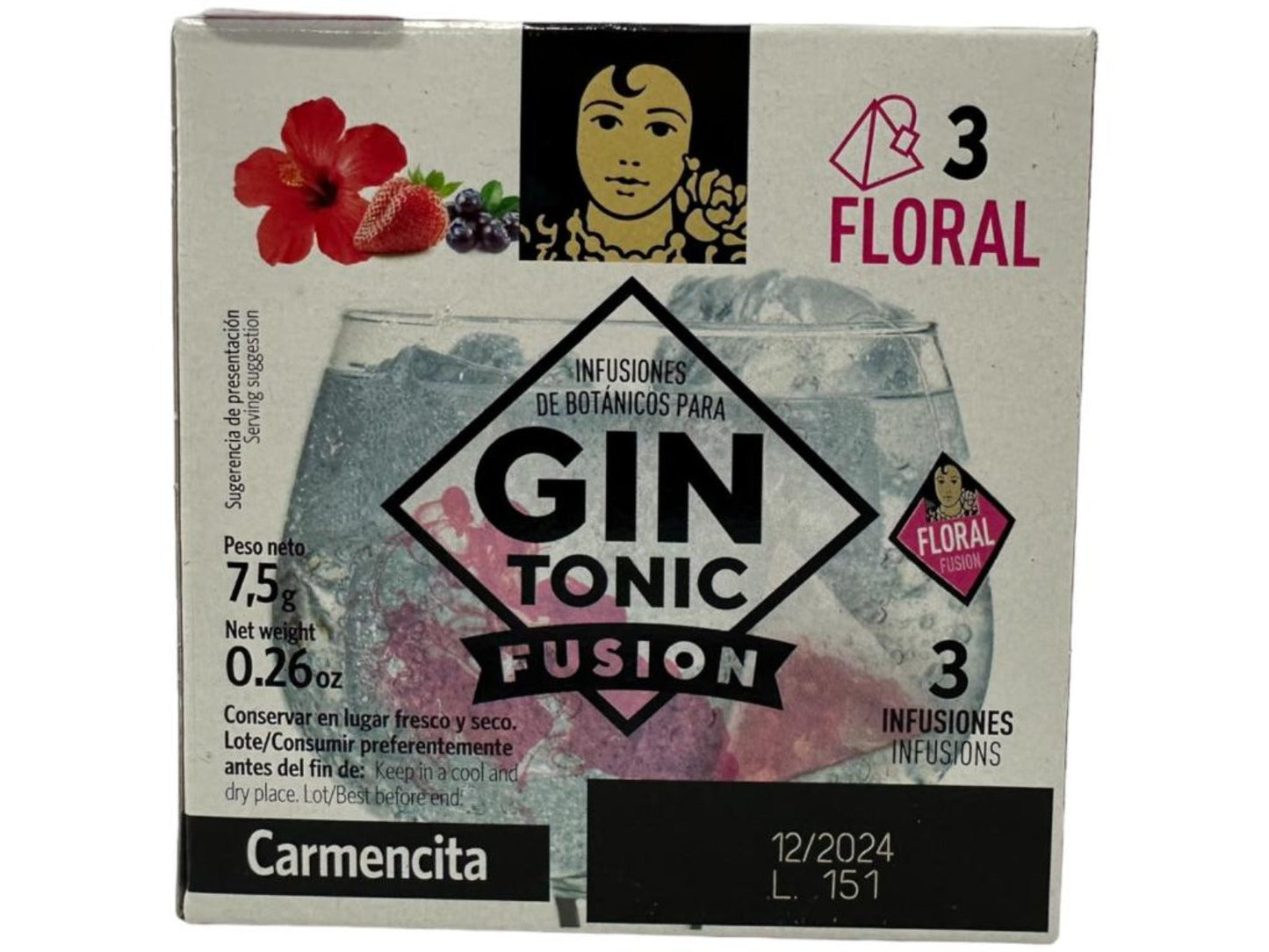 Carmencita Spanish Floral Infusions For Gin Tonic 7.5g - 3 Pack Total 22.5g