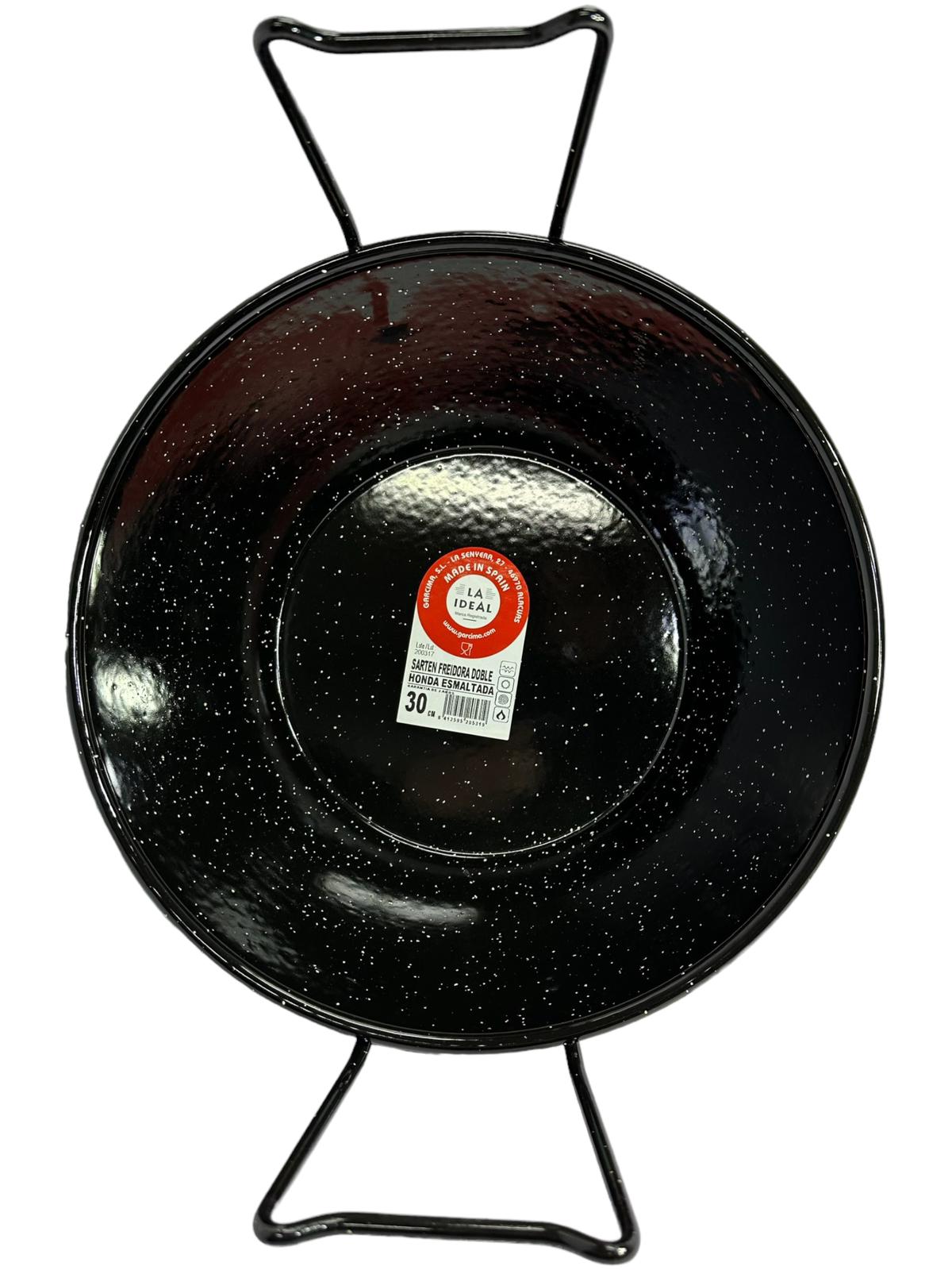 Garcima Sarten Freidora Doble Honda Esmaltada Spanish 30cm