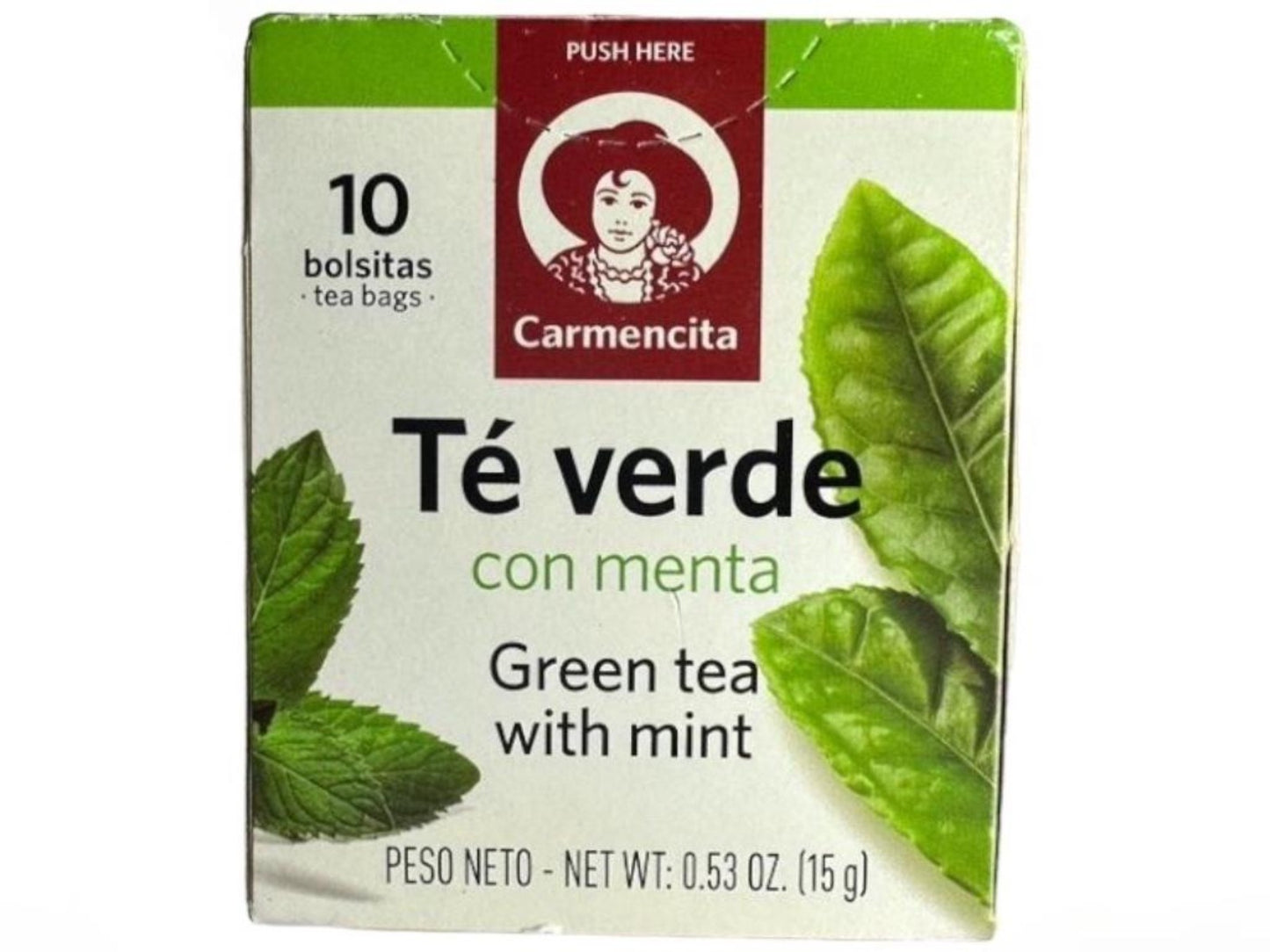 Carmencita Green Tea With Mint 10x bags 15g (Best Before 01-05-2025)