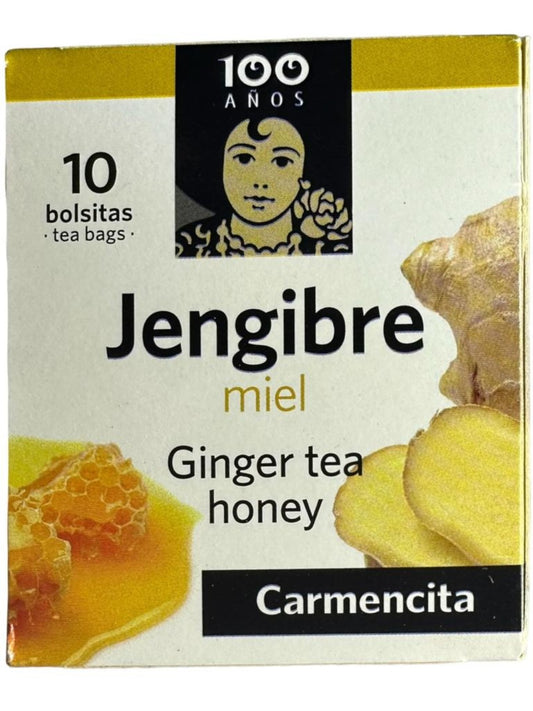 Carmencita Ginger Tea Honey 10x bags 15g