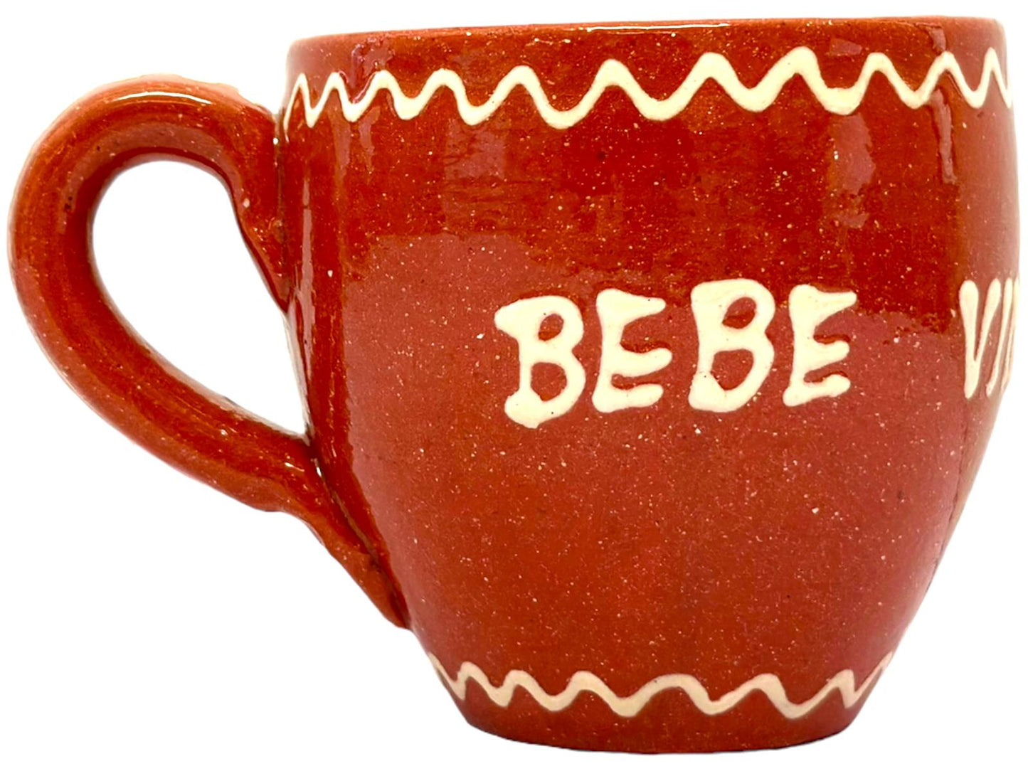 Edgar Picas Copo Redondo Regional Bebe Vinho Branco Terracotta Oval Mug 8.5cm x 9cm