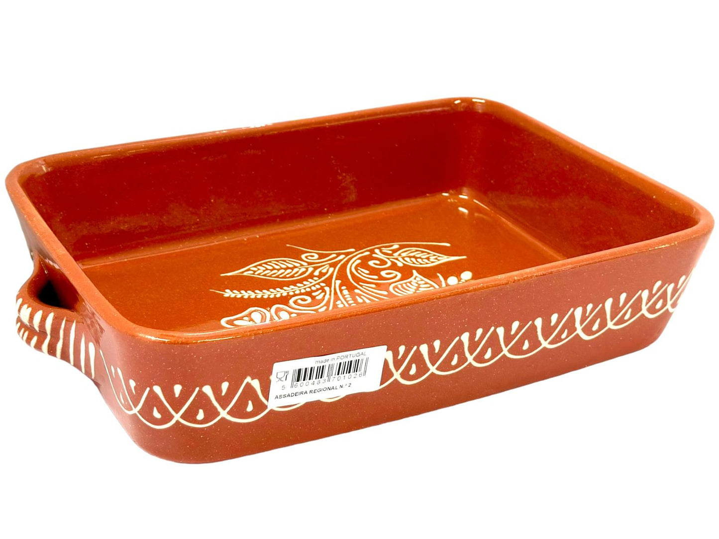 Edgar Picas Assadeira Regional 2 Portuguese Terracotta Baking Dish 33cm x 23cm x 9cm