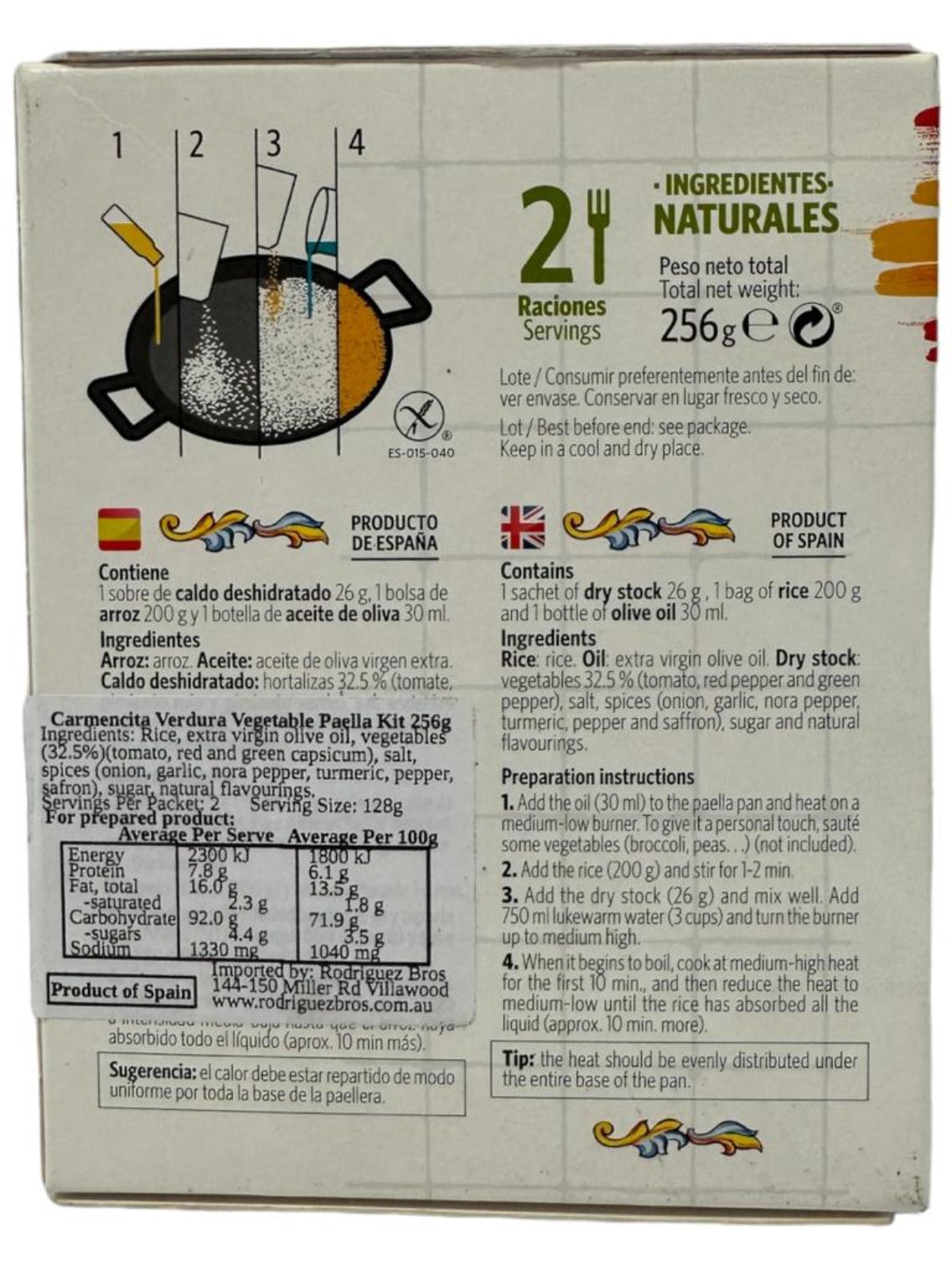 Carmencita Vegetable Paella Kit 256g (Best Before 01-08-2025)