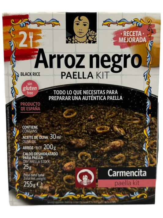Carmencita Arroz Negro Black Rice Paella Kit 255g