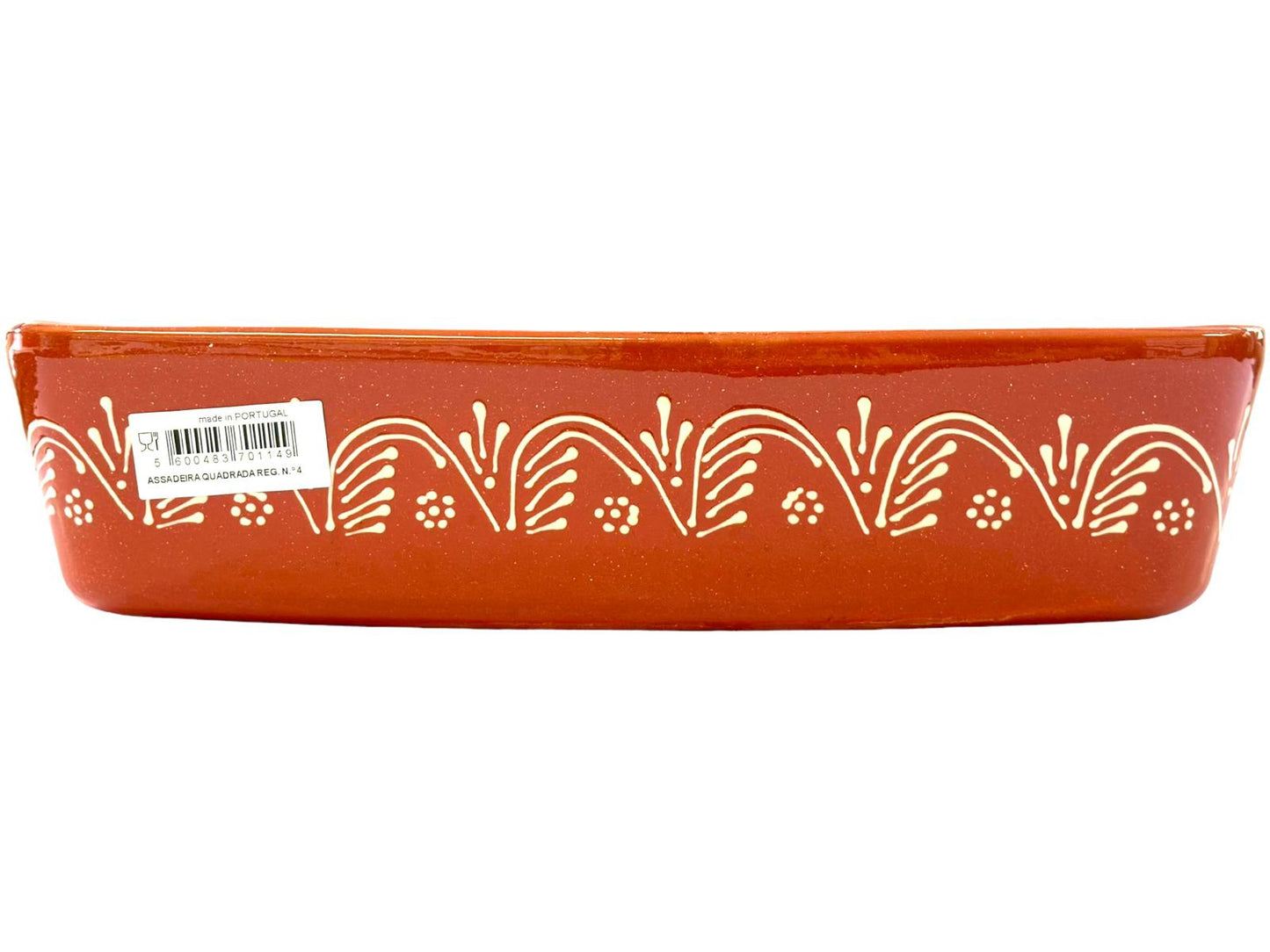 Edgar Picas Assadeira Quadrada Regional 4 Portuguese Terracotta Square Baking Dish 37cm x 31cm x 9cm