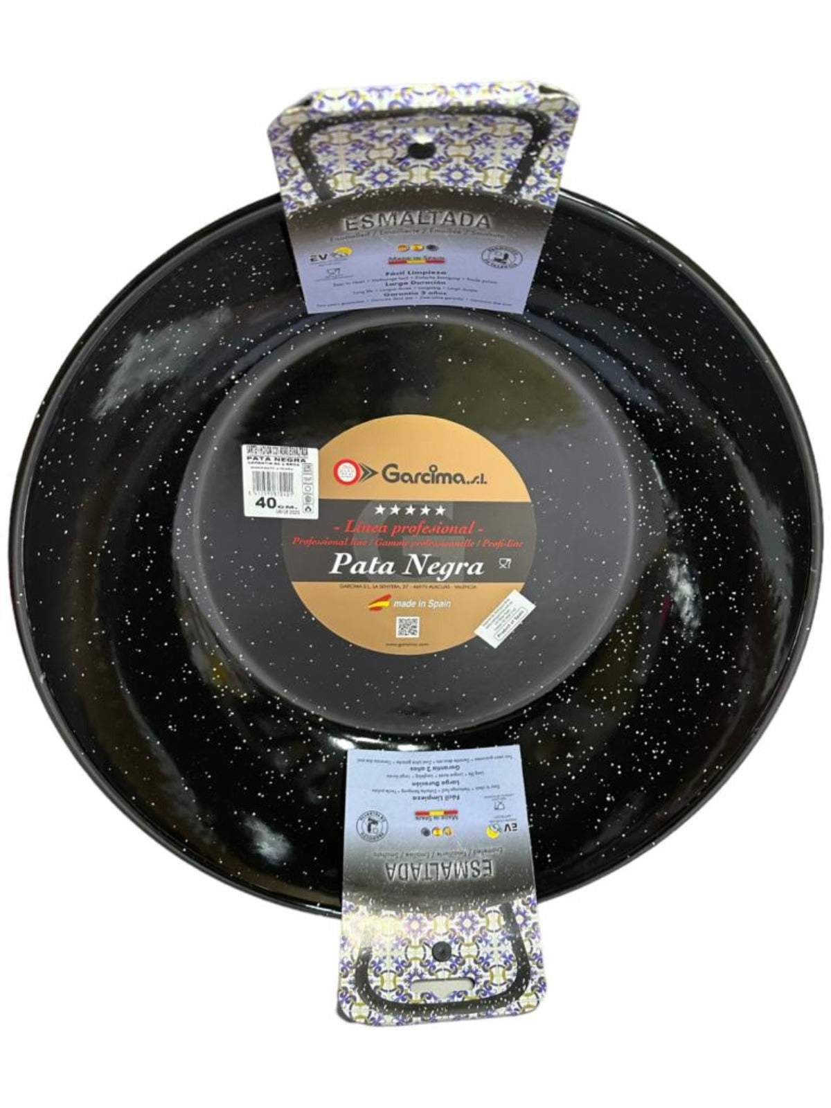 Garcima Pata Negra Sarten Honda Con Asas Esmaltada 40cm