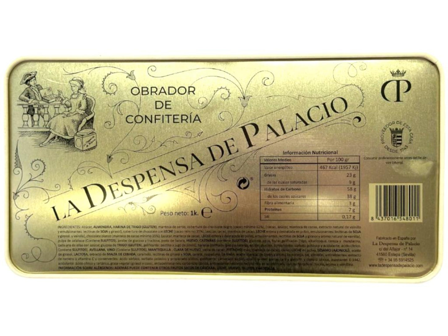 COMING SOON La Despensa de Palacio Assorted Christmas Sweets in Decorative Tin 1kg