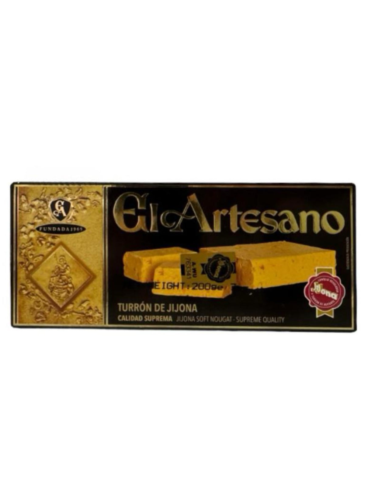 El Artesano Turron de Jijona Spanish Soft Nougat 200g (Best Before 30-01-2026)