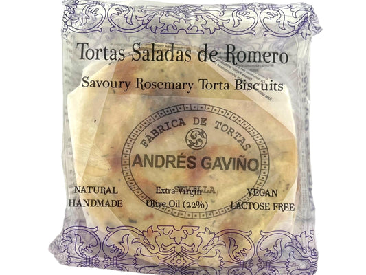 Andres Gavino Savoury Rosemary Tortas 170g