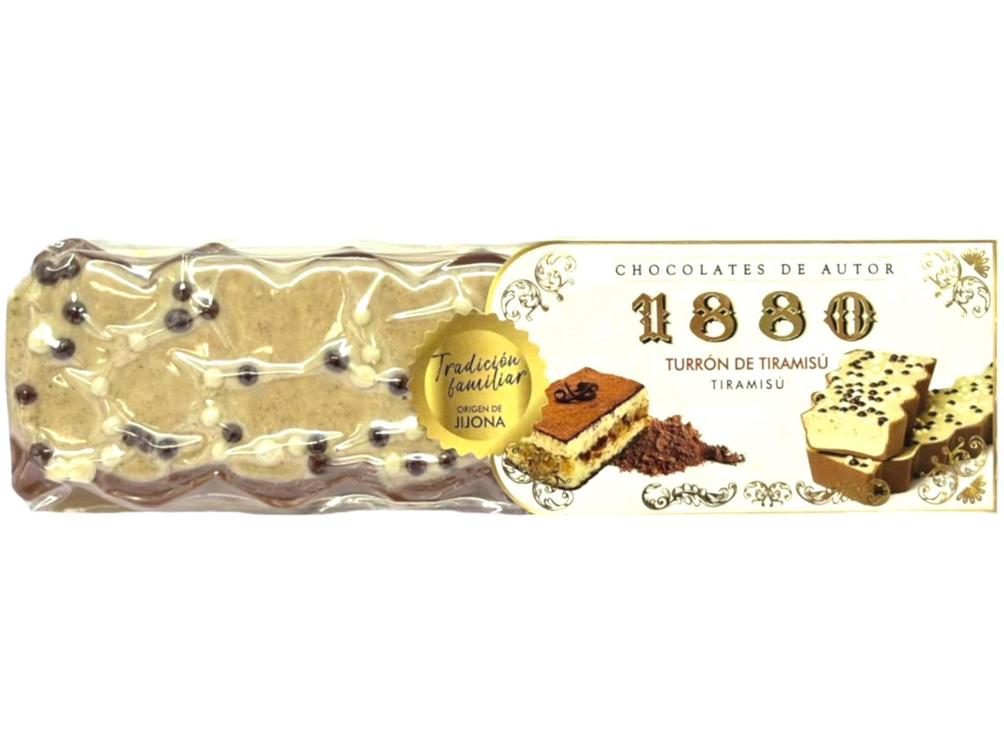 1880 Turron de Tiramisú Spanish Praliné of Tiramisú 300g