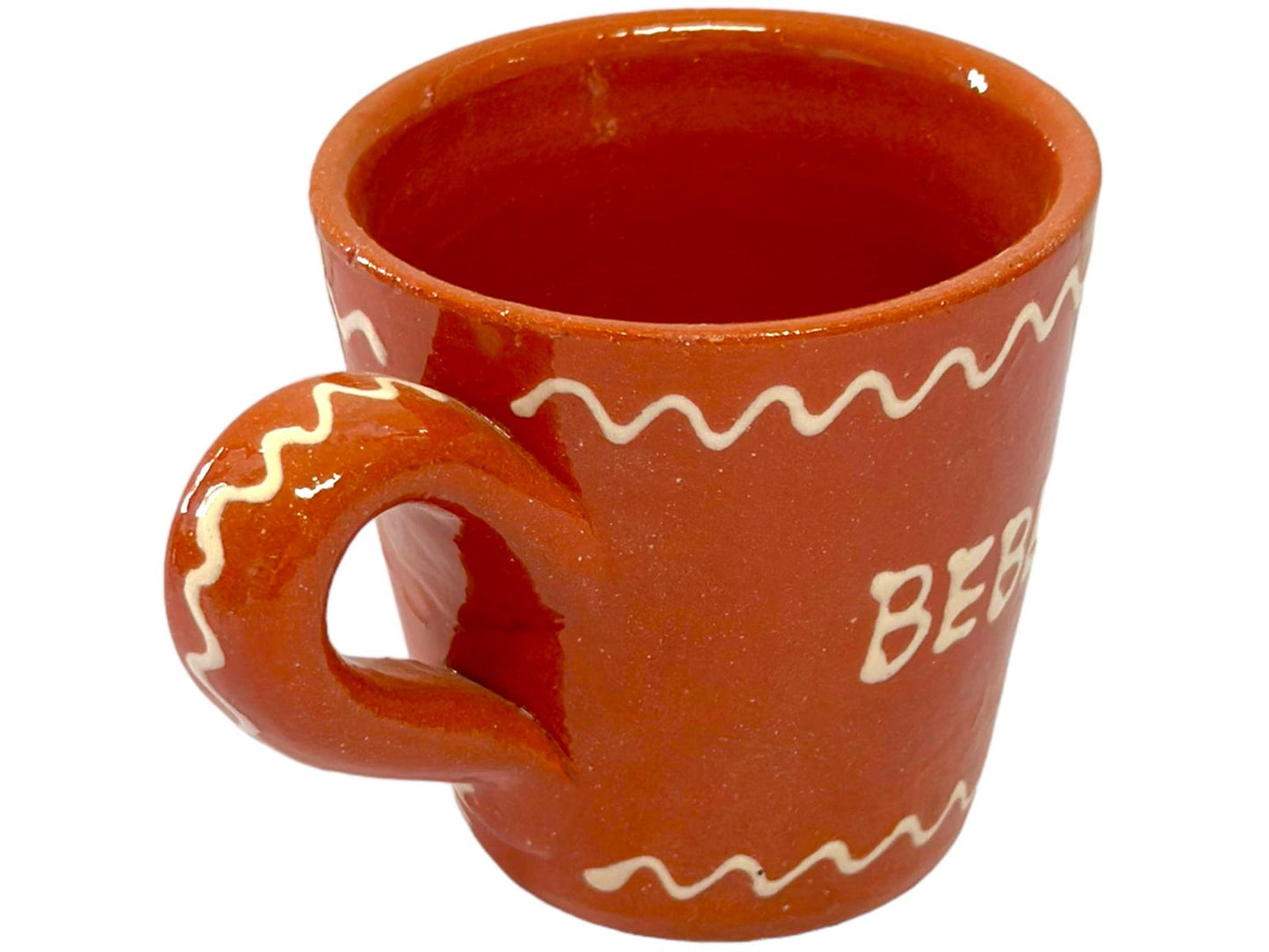 Edgar Picas Copo Direito Bebe Daqui Amiga Portuguese Terracotta Mug 8.5cm x 9cm